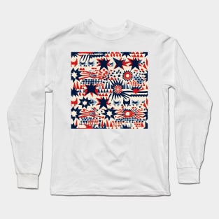 Patriotic 4th of July Pattern 4 Long Sleeve T-Shirt